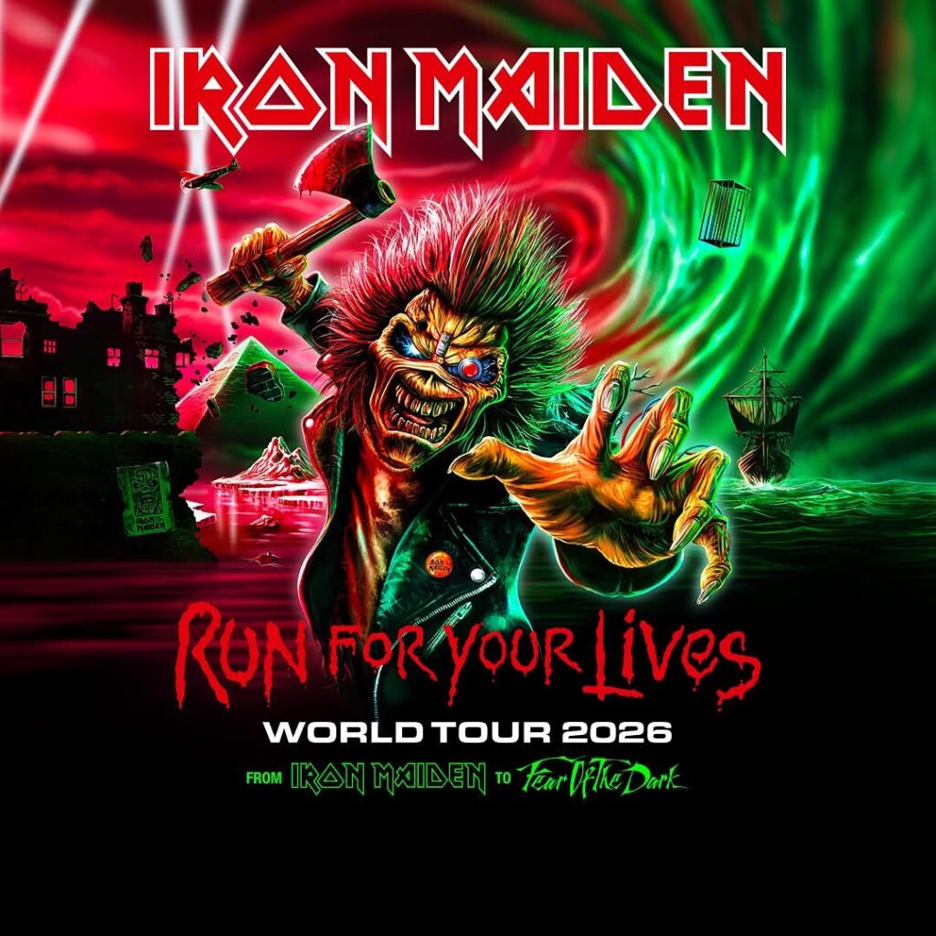 Iron Maiden – Run For Your Lives World Tour 2026 promo vizual
