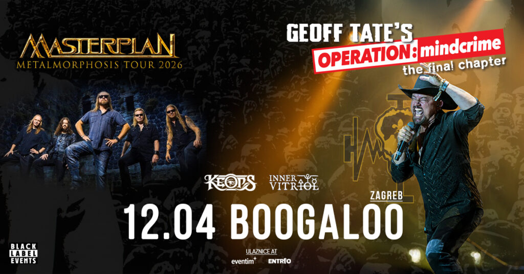 Geoff Tate donosi Operation Mindcrime u Boogaloo Zagreb 2026 uz goste Masterplan