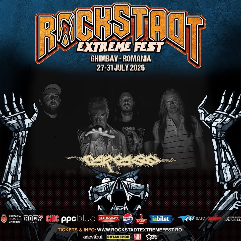 Carcass potvrđen za Rockstadt Extreme Fest 2026 u Ghimbavu, Brașov, Rumunjska
