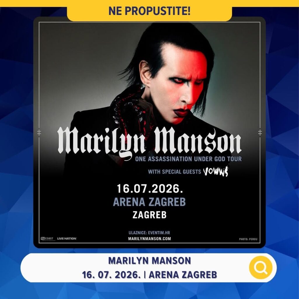 Marilyn Manson i VOWWS – koncert u Areni Zagreb 2026.
