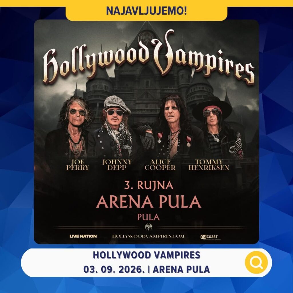Hollywood Vampires Pula - ulaznice za koncert u Areni Pula
