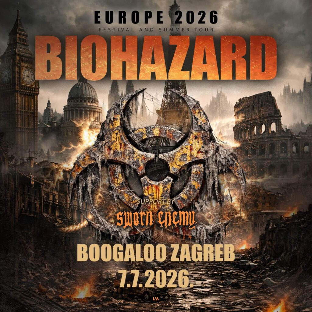 Biohazard dolaze u Zagreb 2026 u Boogaloo, ulaznice kreću u prodaju 13. ožujka