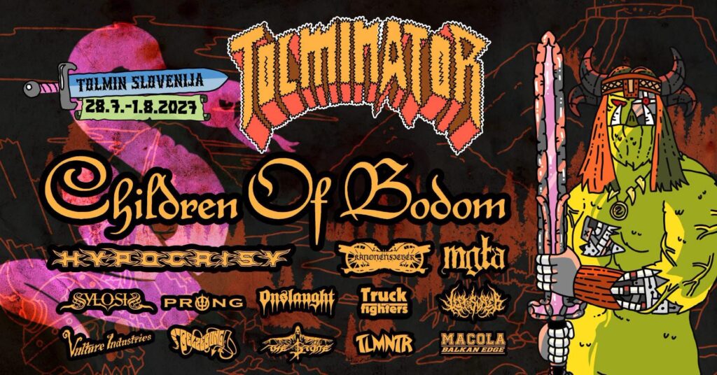 Tolminator 2027 lineup s bendovima Children of Bodom, Hypocrisy, Kanonenfieber i Mgła