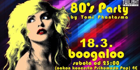 80s Party nakon koncerta Psihomodo pop
