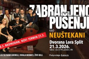 Zabranjeno pušenje Neuštekani na pozornici Dvorane Lora u Splitu
