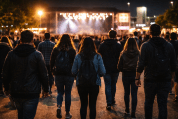 Publika dolazi na koncert u večernjim satima – prijevoz na koncerte i festivale