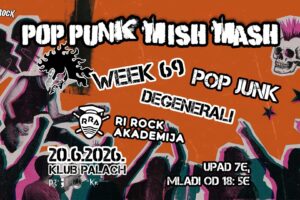 Koncerti Rijeka: Pop Punk Mish Mash u Klubu Palach 20. lipnja 2026.