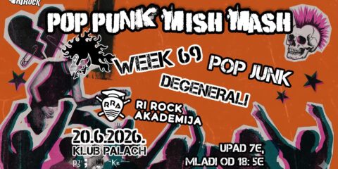 Koncerti Rijeka: Pop Punk Mish Mash u Klubu Palach 20. lipnja 2026.
