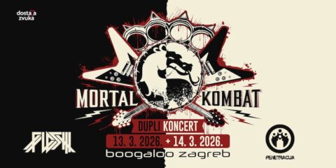Mortal Kombat koncert Boogaloo Zagreb 13 i 14 ožujka 2026