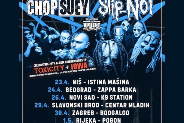 System of a Down i Slipknot tribute koncert u Hrvatskoj 2026 publika mosh pit