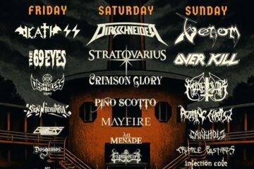 Plakat festivala Luppolo in Rock 2026 s imenima Venom, Dirkschneider, Death SS, Stratovarius i Overkill.