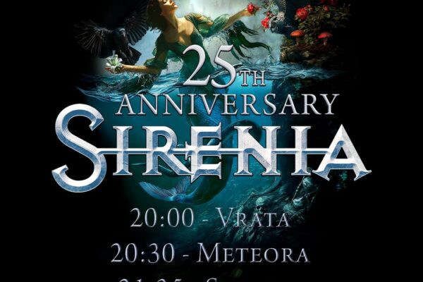 Sirenia Zagreb Močvara 2026 koncert