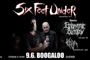 Six Feet Under koncert Zagreb Boogaloo 2026 death metal