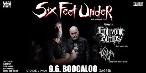 Six Feet Under koncert Zagreb Boogaloo 2026 death metal