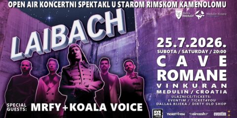 Laibach nastupa u Cave Romane kraj Pule uz MRFY i Koala Voice