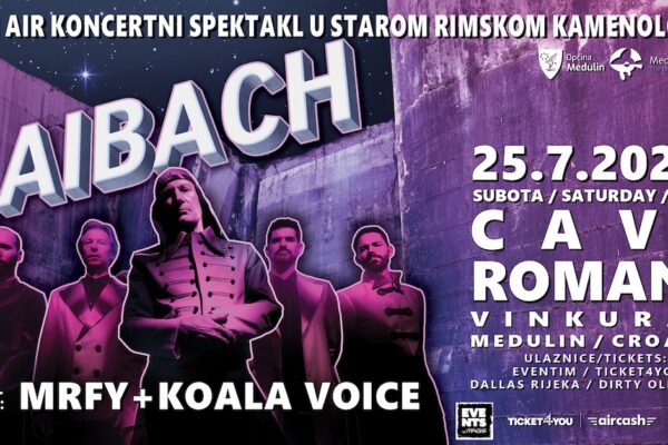 Laibach nastupa u Cave Romane kraj Pule uz MRFY i Koala Voice