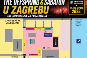 he Offspring i Sabaton Zagreb 2026 – informacije za posjetitelje