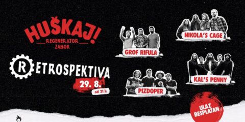 hušKAJ! Retrospektiva u Regeneratoru u Zaboku 29. kolovoza 2026. okuplja pobjednike festival