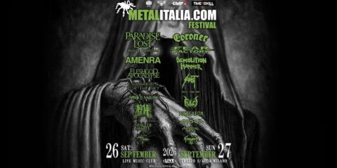 Metalitalia Festival 2026 Paradise Lost Coroner Trezzo sull'Adda