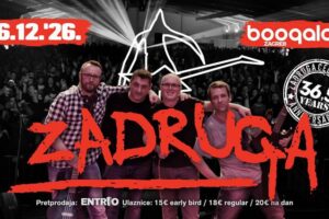 Zadruga najavljuje koncert za Štefanje 2026. u zagrebačkom klubu Boogaloo