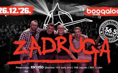 Zadruga najavljuje koncert za Štefanje 2026. u zagrebačkom klubu Boogaloo